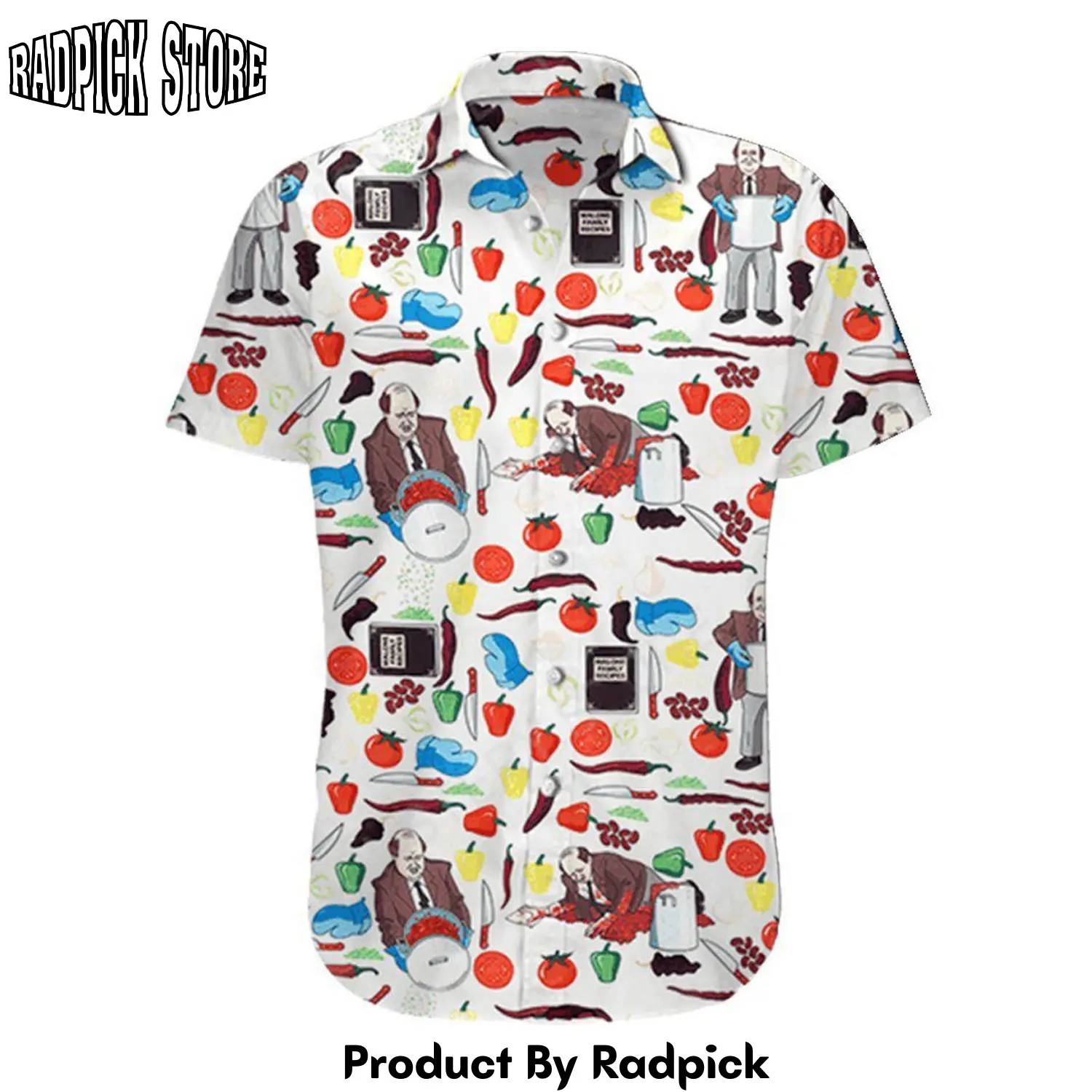 Radpick 3d kevin famous chili the office hawaii shirt rp292622